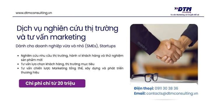 DTM Consulting dịch vụ tư vấn marketing và nghiên cứu thị trường, insight khách hàng